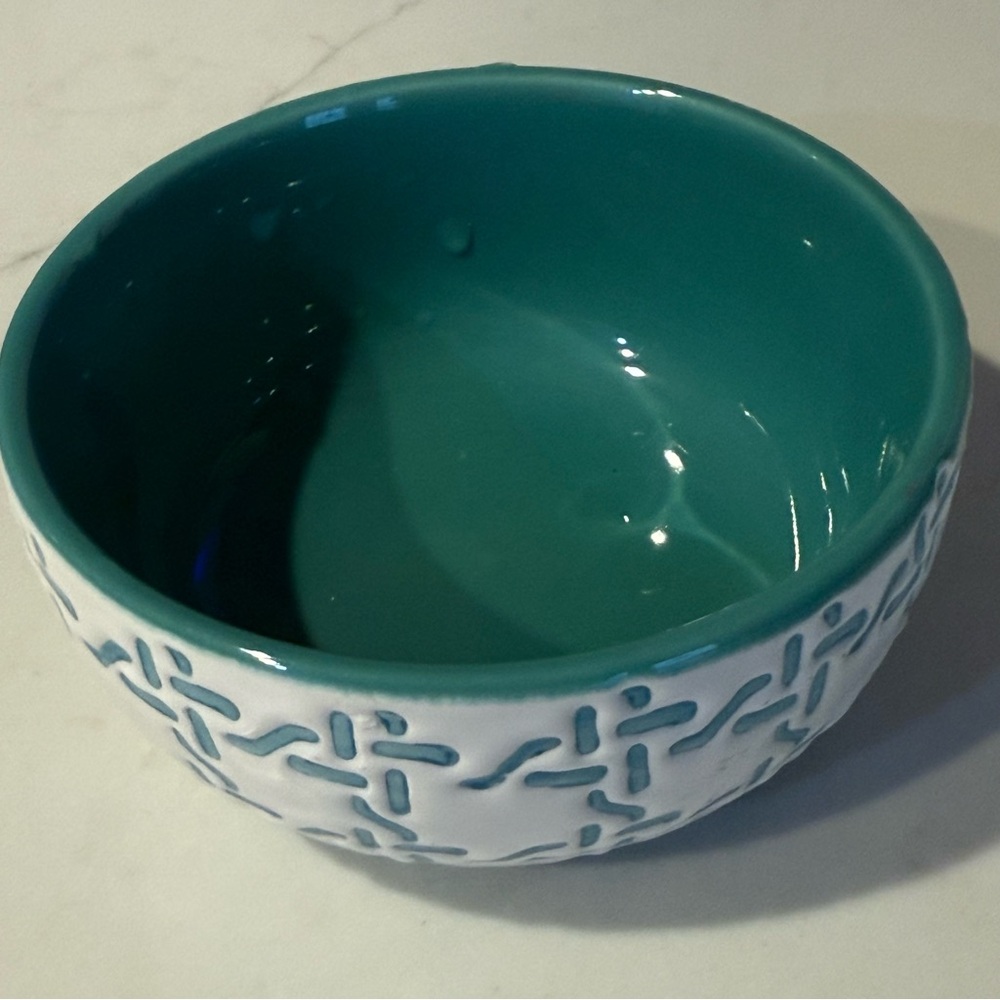 Threshold Stoneware Ceramic Microwave Safe Ramekin Bowl Decorative Blue White - Picture 4 of 6